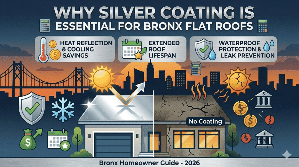 silver coating for flat roofs