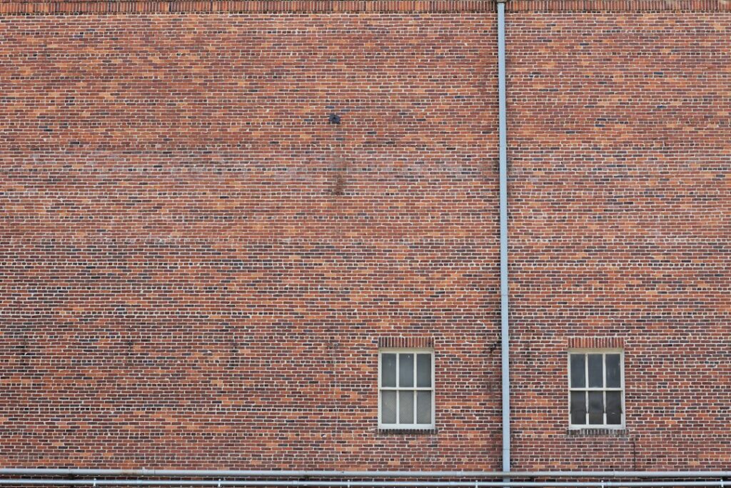 Brick building facade