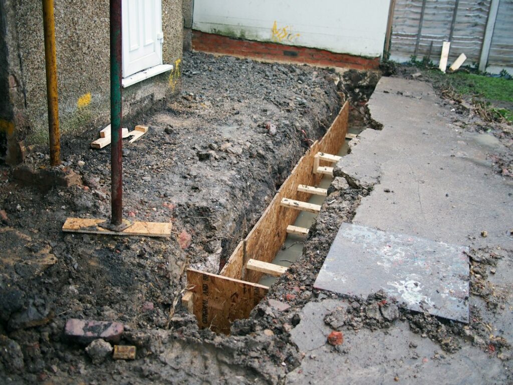 Foundation construction work - stock photo by Brett Jordan on Unsplash